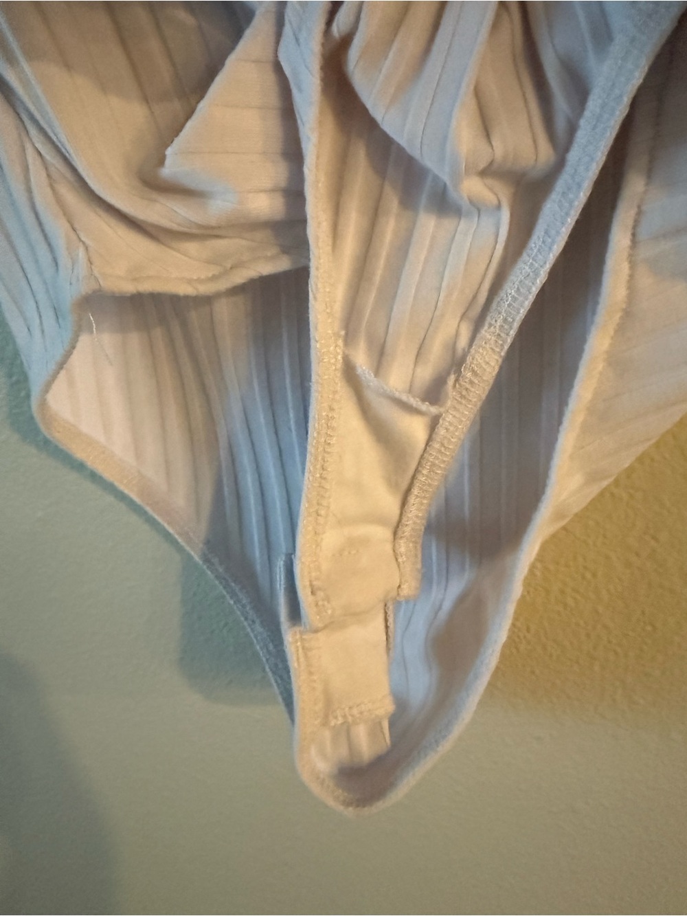 Free People White Ribbed Button-Front Kids One-Piece - Picture 4 of 4